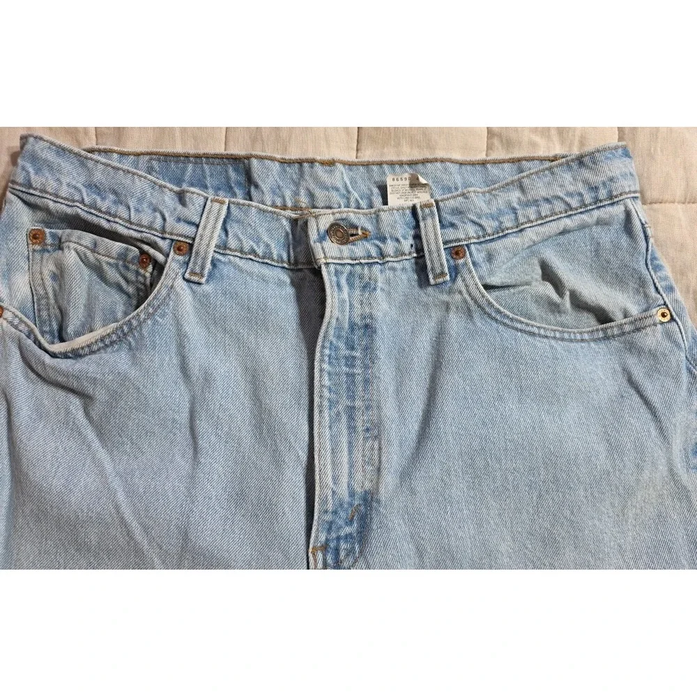 Vtg Levis 550 Jeans Mens 36x32 Blue Denim Red Tab Relaxed Light Wash‎ Y2K